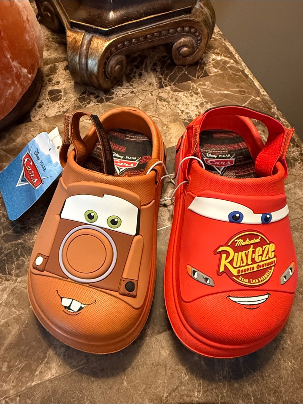 Disney Cars Lightning McQueen Red & Mater Brown Kids Clogs